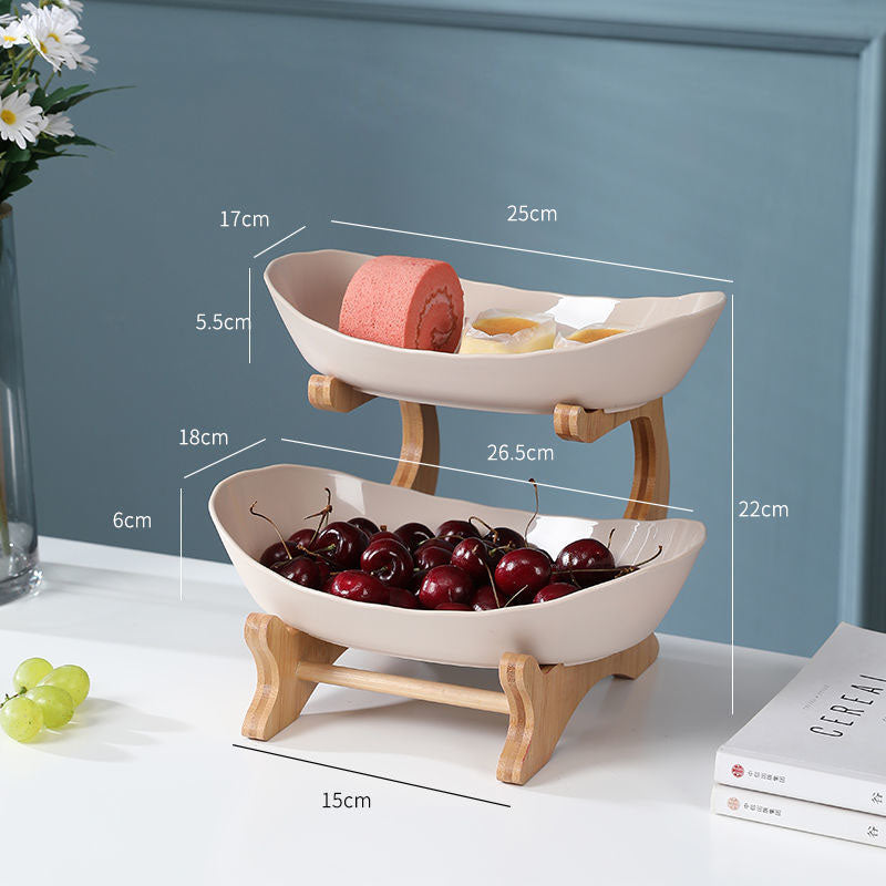 Multi-Layer Fruit Rack – Elegant Fruit & Snack Organizer