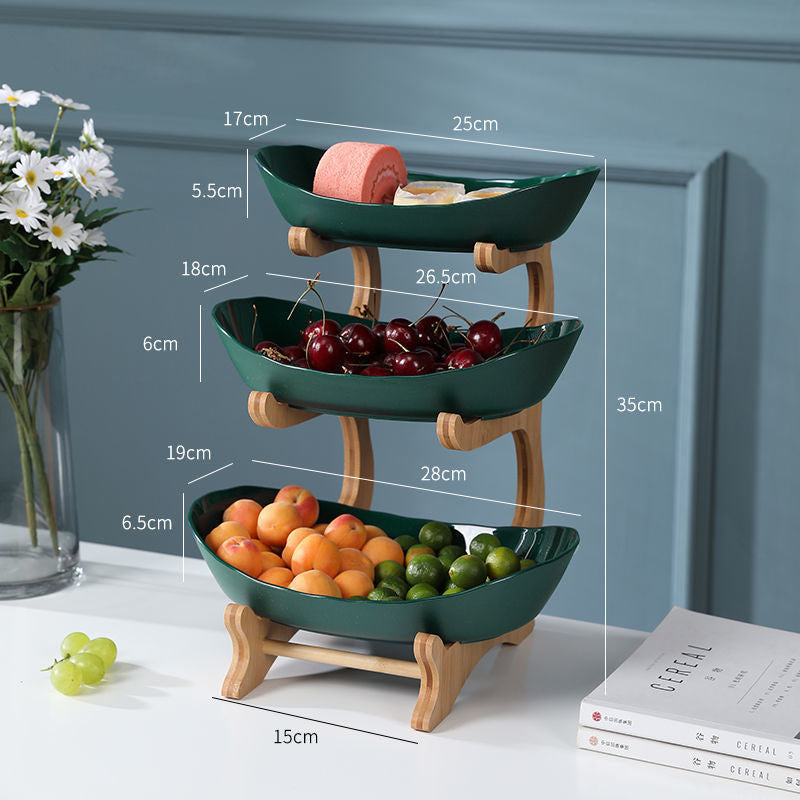 Multi-Layer Fruit Rack – Elegant Fruit & Snack Organizer