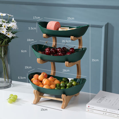 Multi-Layer Fruit Rack – Elegant Fruit & Snack Organizer