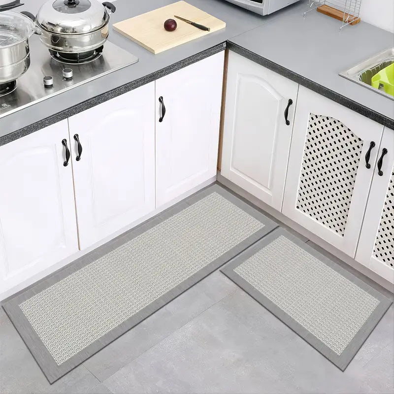 2-Pack Kitchen Floor Mats – Non-Slip, Waterproof & Easy to Clean