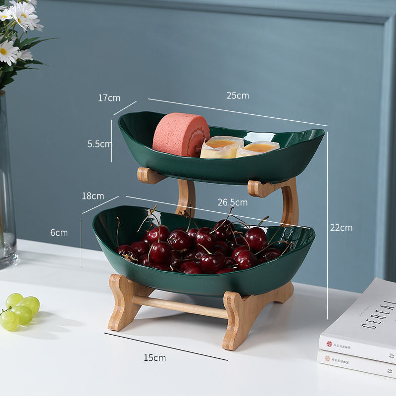 Multi-Layer Fruit Rack – Elegant Fruit & Snack Organizer