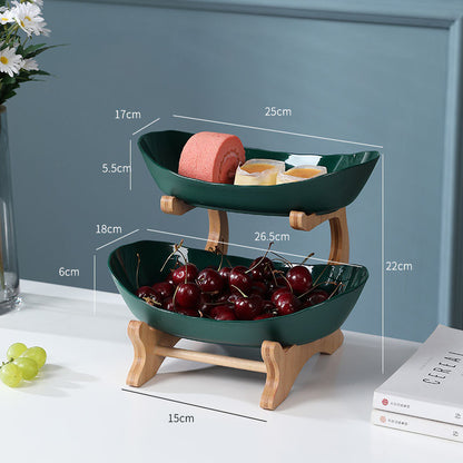 Multi-Layer Fruit Rack – Elegant Fruit & Snack Organizer