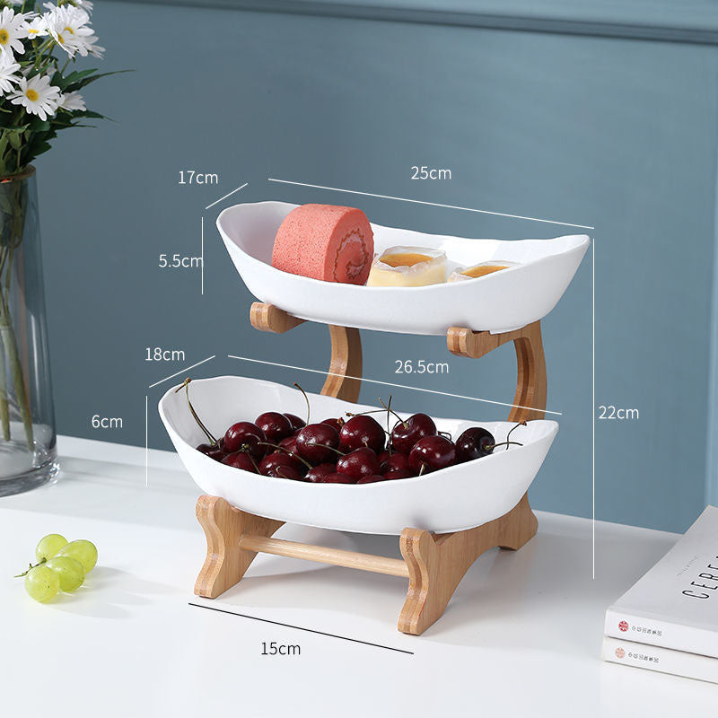 Multi-Layer Fruit Rack – Elegant Fruit & Snack Organizer